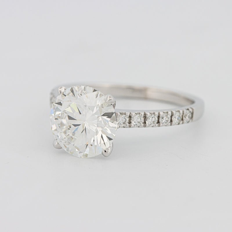 2.50 CT Round Solitaire Pavé (LG) - ZIZOV DIAMONDS