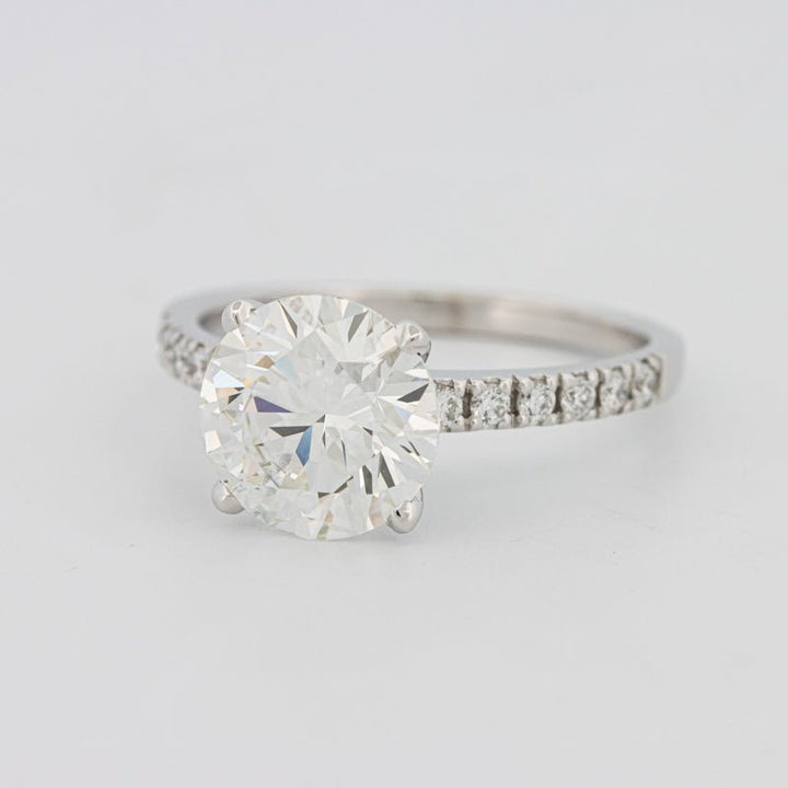 2.50 CT Round Solitaire Pavé (LG) - ZIZOV DIAMONDS