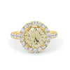 2.90 CT Fancy Yellow Round Halo Solitaire - ZIZOV DIAMONDS