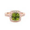 3 CT Cushion Cut Garnet Halo Ring - ZIZOV DIAMONDS