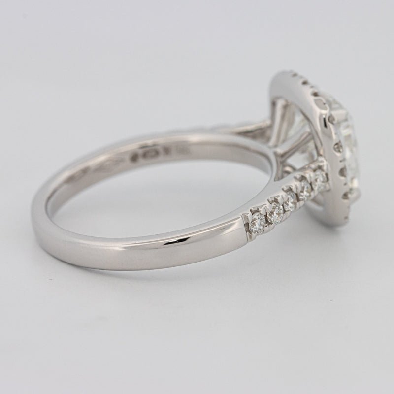 3 CT Cushion Cut Halo Pavé Solitaire (LG) - ZIZOV DIAMONDS