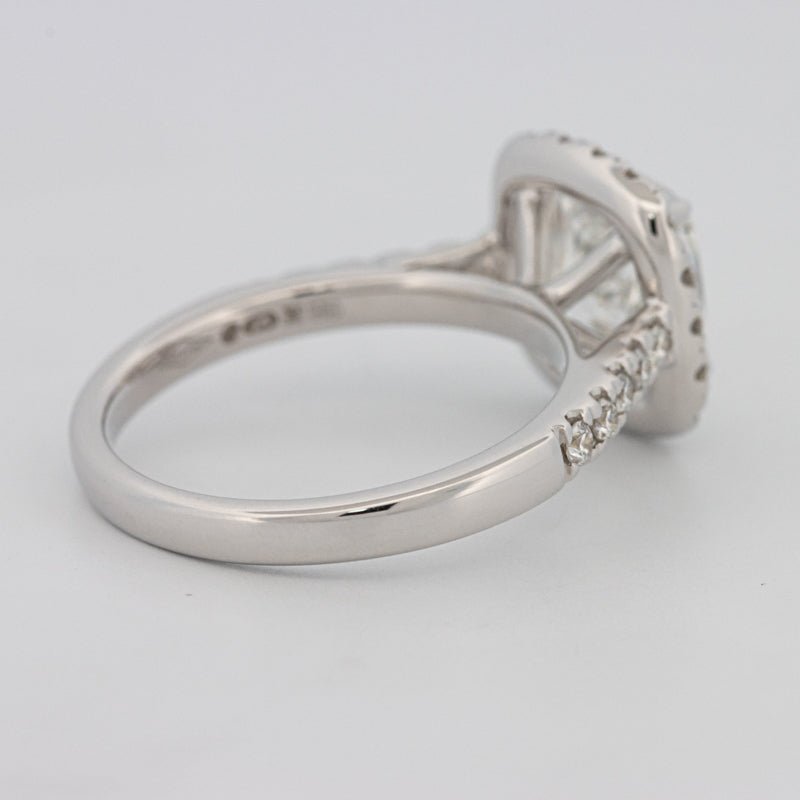 3 CT Cushion Cut Halo Pavé Solitaire (LG) - ZIZOV DIAMONDS