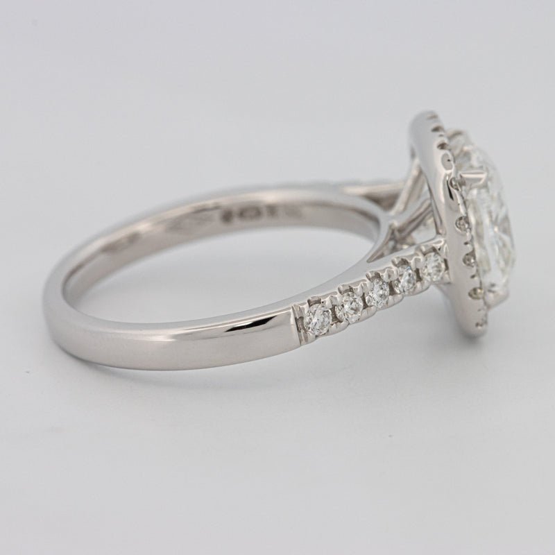 3 CT Cushion Cut Halo Pavé Solitaire (LG) - ZIZOV DIAMONDS