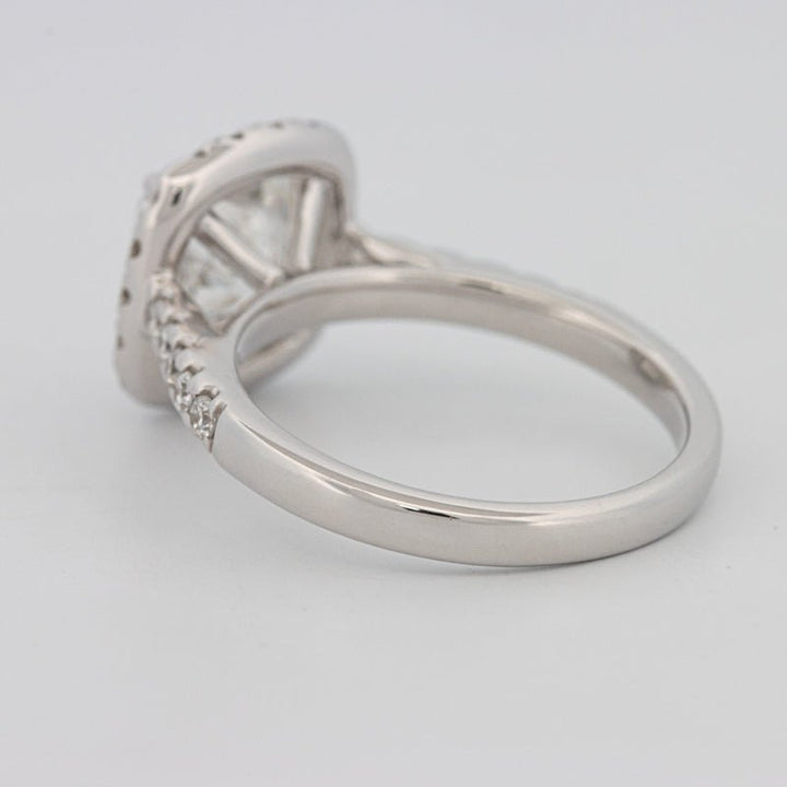 3 CT Cushion Cut Halo Pavé Solitaire (LG) - ZIZOV DIAMONDS