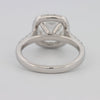 3 CT Cushion Cut Halo Pavé Solitaire (LG) - ZIZOV DIAMONDS