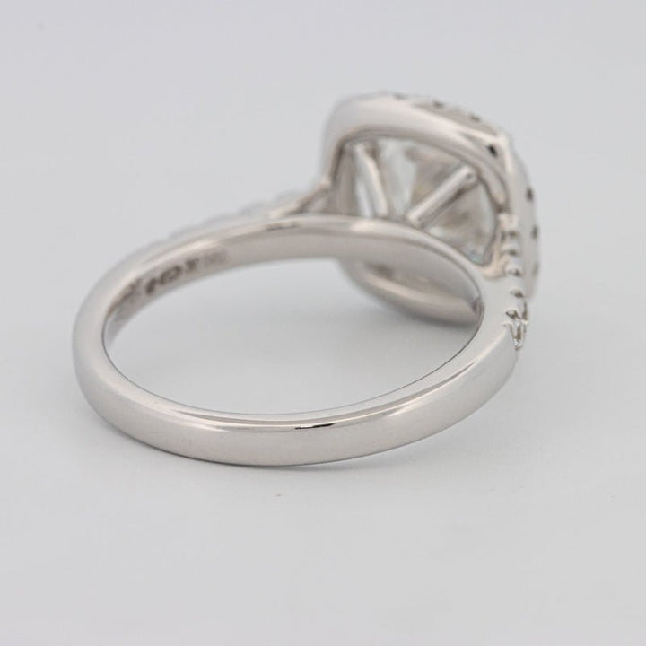 3 CT Cushion Cut Halo Pavé Solitaire (LG) - ZIZOV DIAMONDS