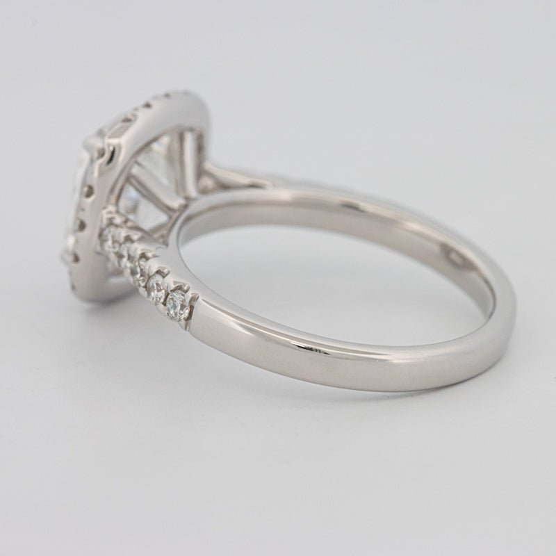 3 CT Cushion Cut Halo Pavé Solitaire (LG) - ZIZOV DIAMONDS