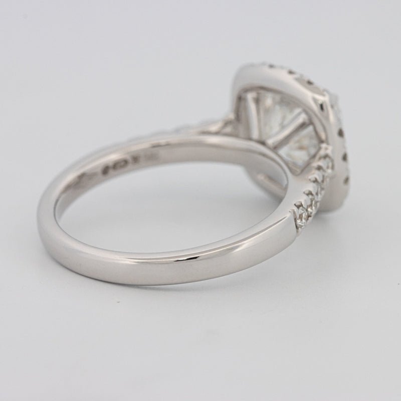 3 CT Cushion Cut Halo Pavé Solitaire (LG) - ZIZOV DIAMONDS