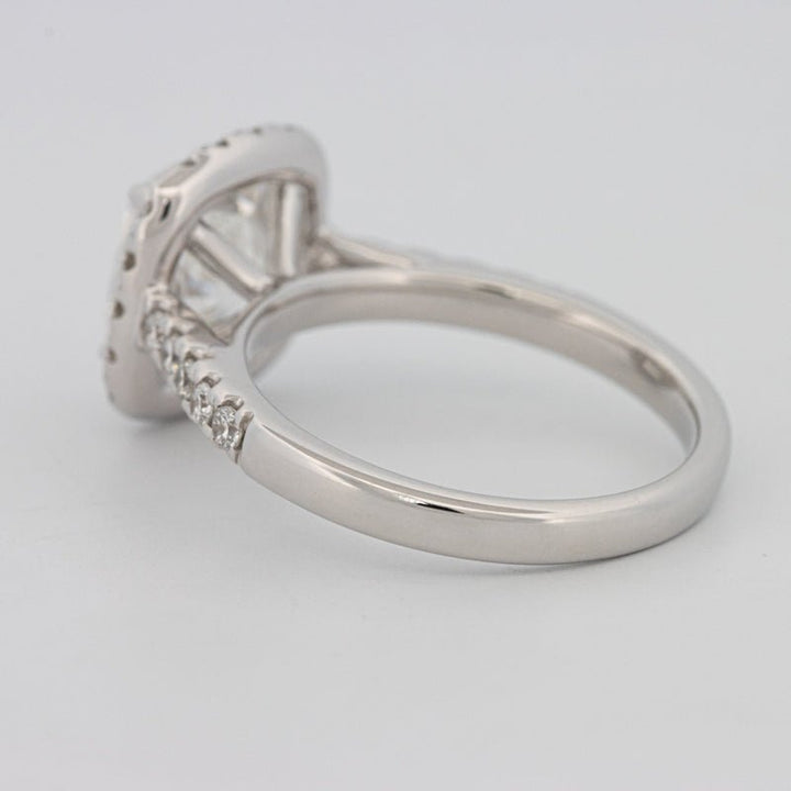 3 CT Cushion Cut Halo Pavé Solitaire (LG) - ZIZOV DIAMONDS