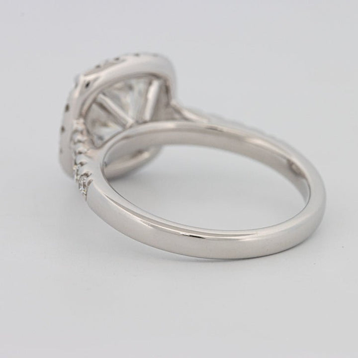 3 CT Cushion Cut Halo Pavé Solitaire (LG) - ZIZOV DIAMONDS