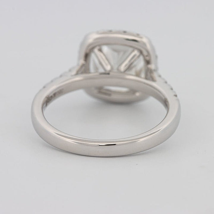 3 CT Cushion Cut Halo Pavé Solitaire (LG) - ZIZOV DIAMONDS