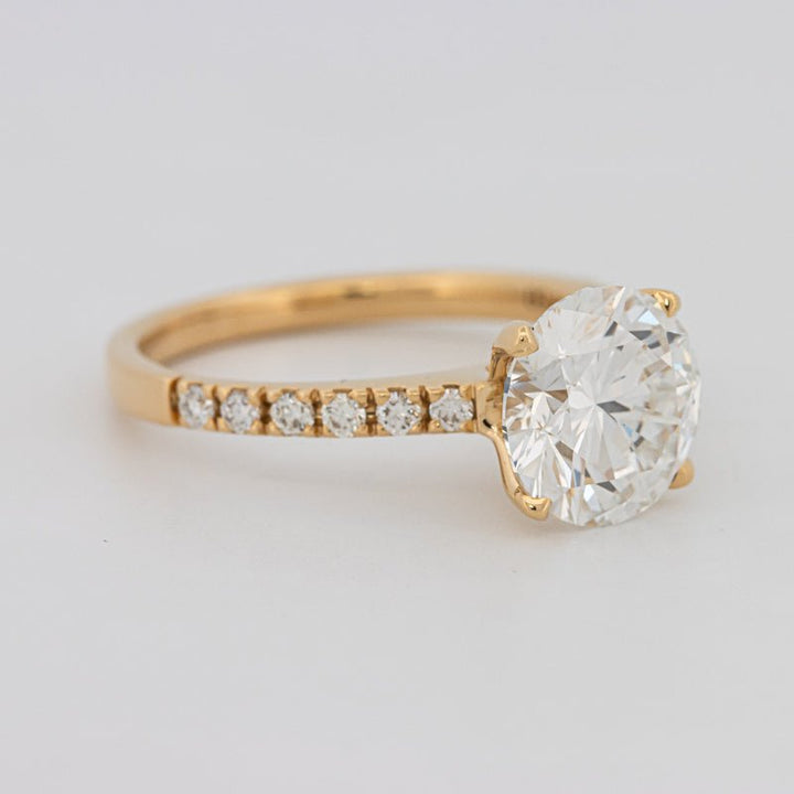 3 CT Round Solitaire Pavé (LG) - ZIZOV DIAMONDS