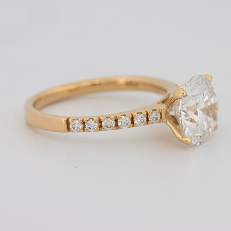 3 CT Round Solitaire Pavé (LG) - ZIZOV DIAMONDS