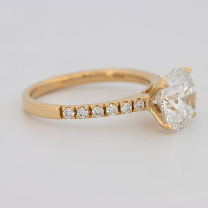 3 CT Round Solitaire Pavé (LG) - ZIZOV DIAMONDS