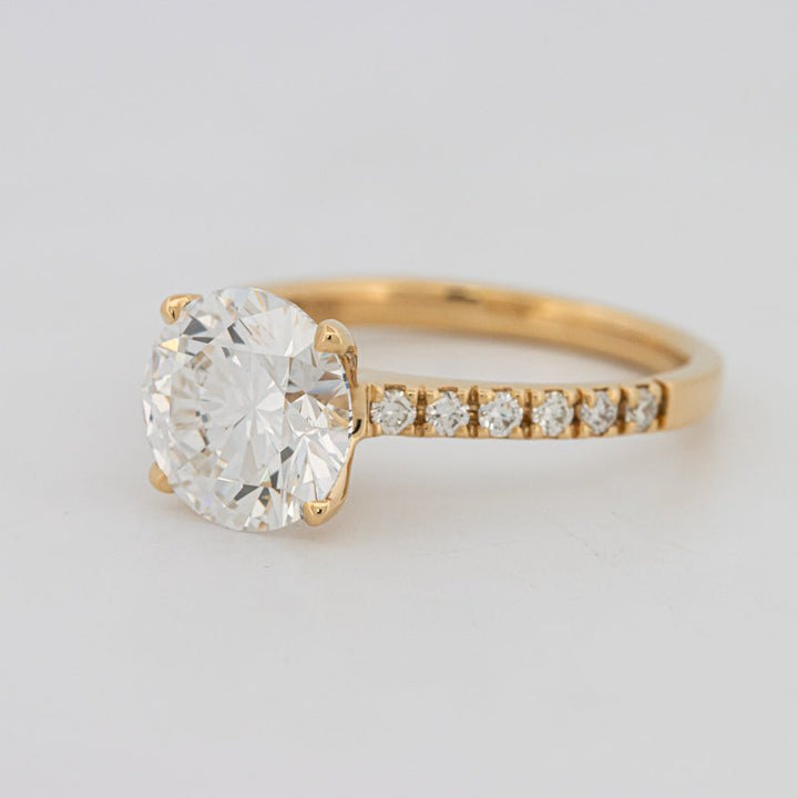 3 CT Round Solitaire Pavé (LG) - ZIZOV DIAMONDS