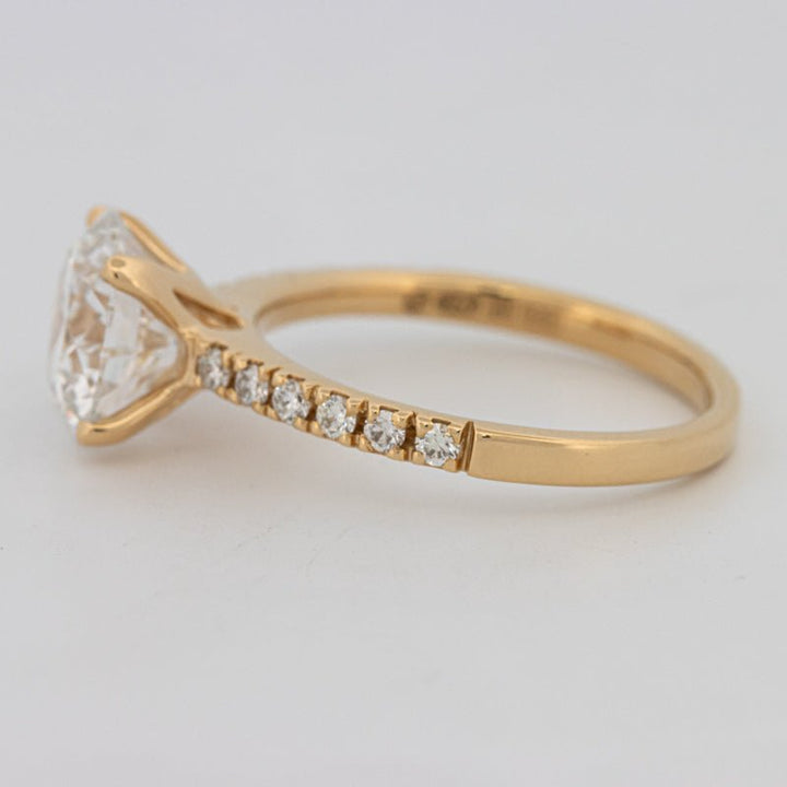 3 CT Round Solitaire Pavé (LG) - ZIZOV DIAMONDS