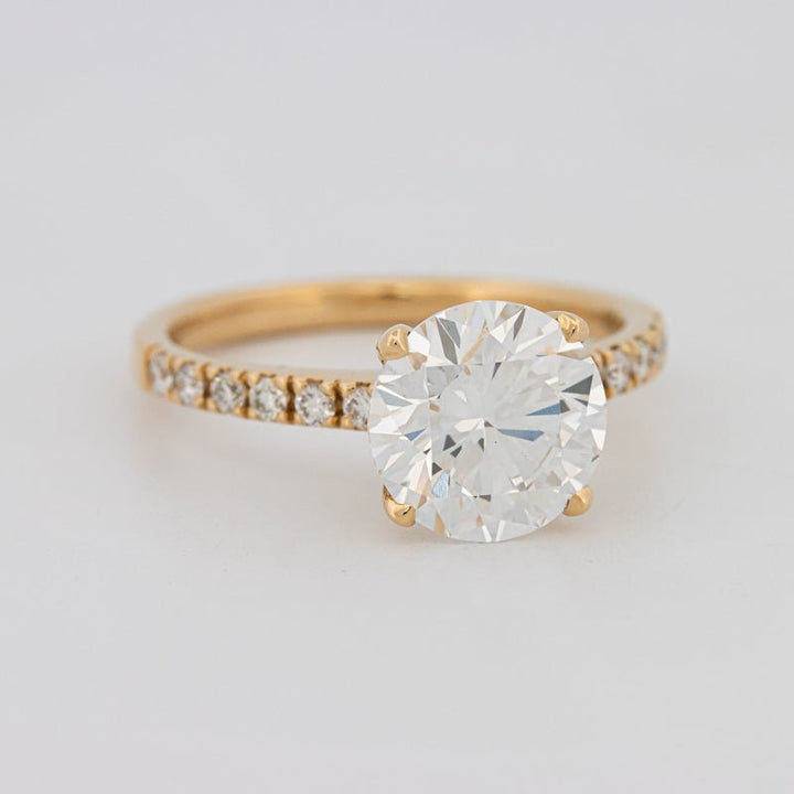 3 CT Round Solitaire Pavé (LG) - ZIZOV DIAMONDS