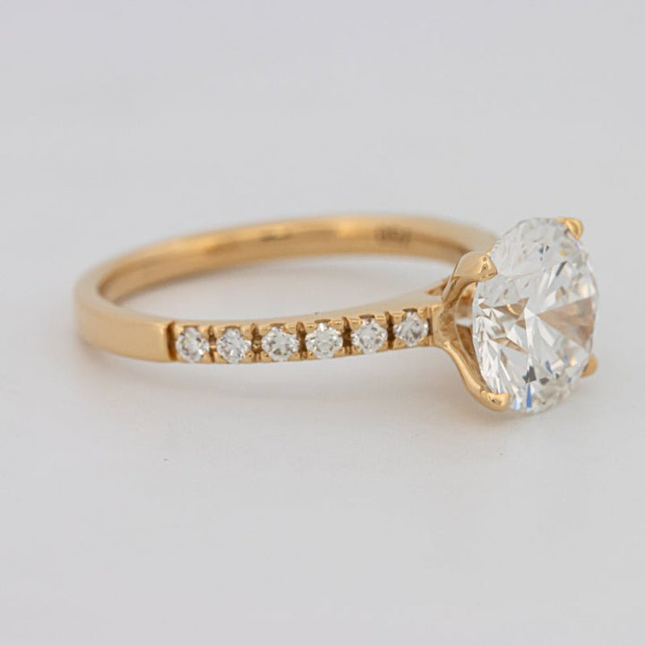 3 CT Round Solitaire Pavé (LG) - ZIZOV DIAMONDS