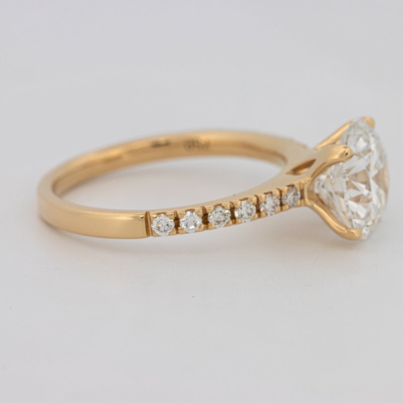 3 CT Round Solitaire Pavé (LG) - ZIZOV DIAMONDS