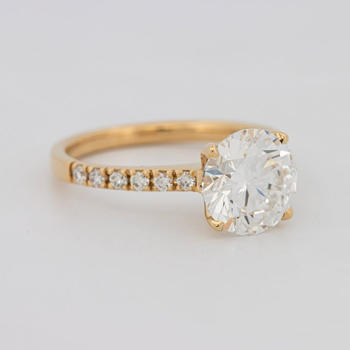 3 CT Round Solitaire Pavé (LG) - ZIZOV DIAMONDS