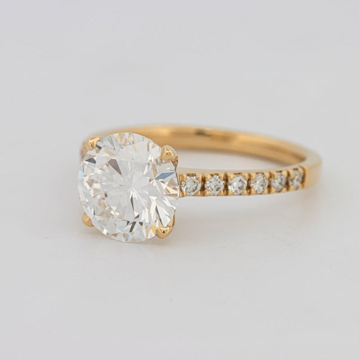 3 CT Round Solitaire Pavé (LG) - ZIZOV DIAMONDS