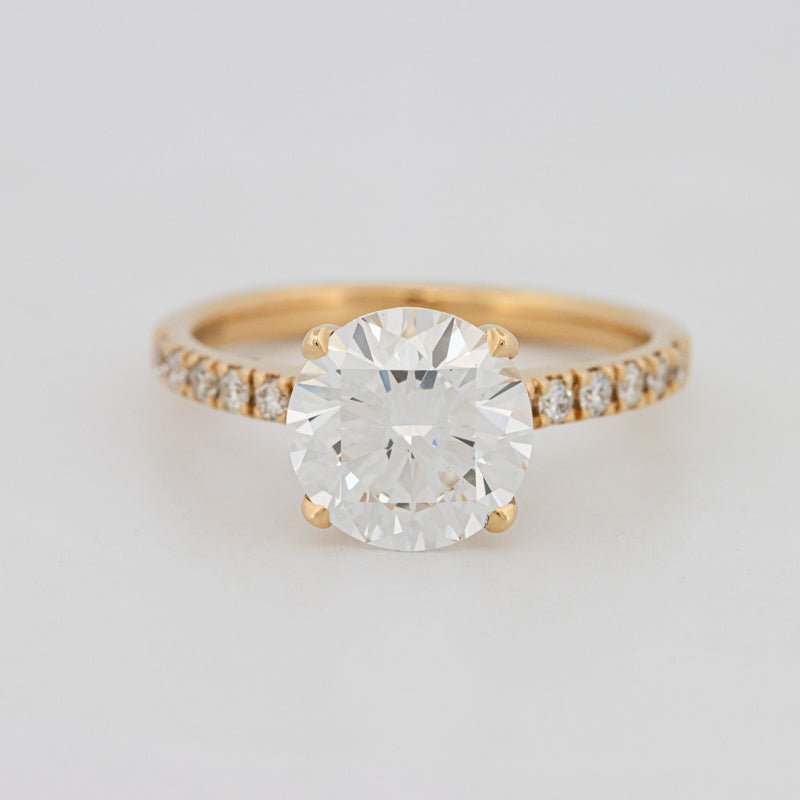3 CT Round Solitaire Pavé (LG) - ZIZOV DIAMONDS