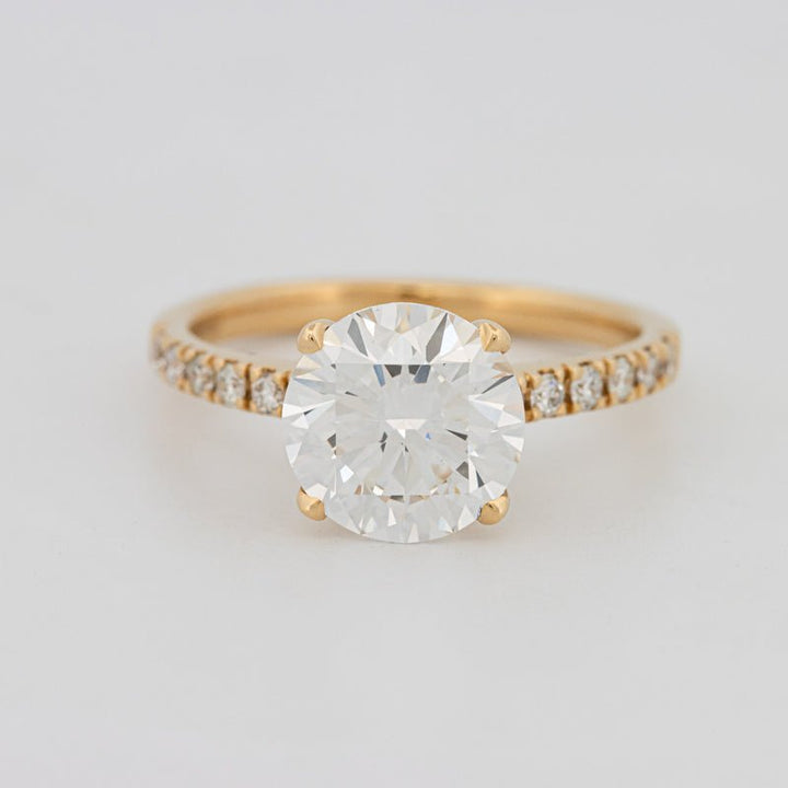 3 CT Round Solitaire Pavé (LG) - ZIZOV DIAMONDS