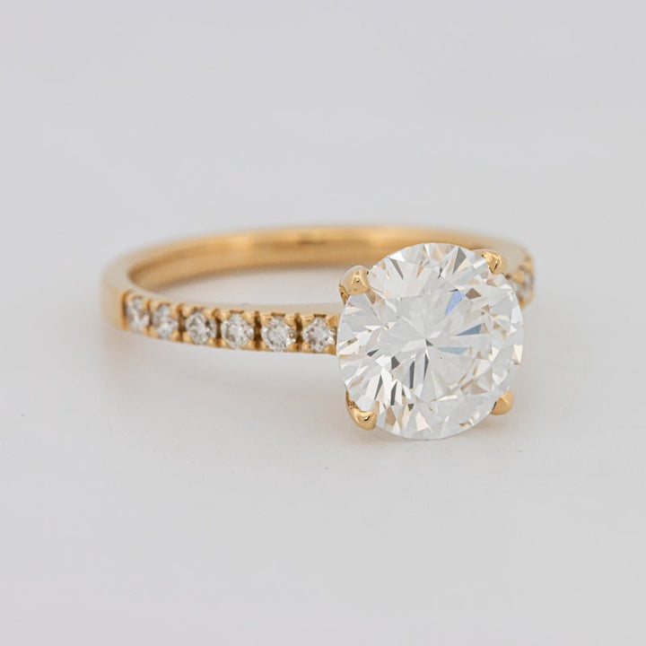 3 CT Round Solitaire Pavé (LG) - ZIZOV DIAMONDS