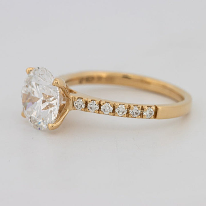 3 CT Round Solitaire Pavé (LG) - ZIZOV DIAMONDS