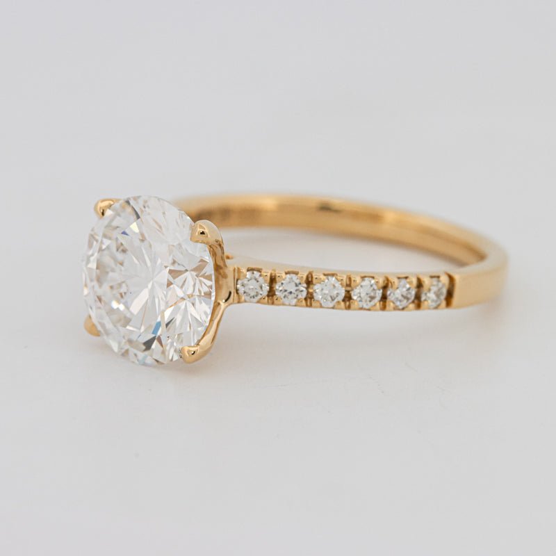 3 CT Round Solitaire Pavé (LG) - ZIZOV DIAMONDS