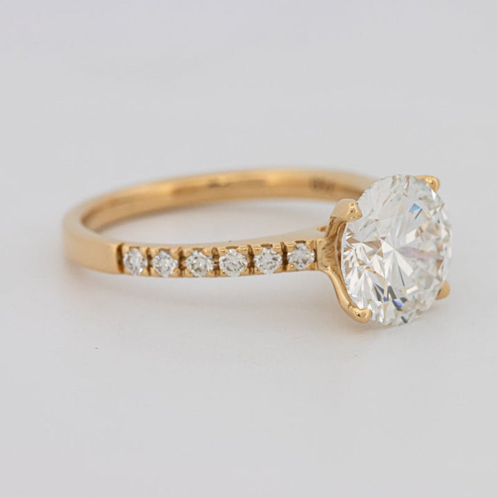 3 CT Round Solitaire Pavé (LG) - ZIZOV DIAMONDS