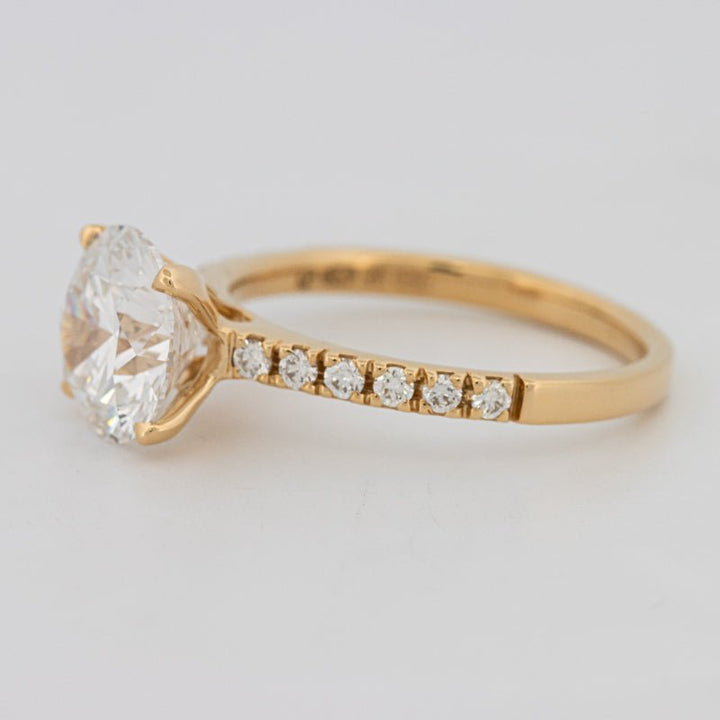 3 CT Round Solitaire Pavé (LG) - ZIZOV DIAMONDS