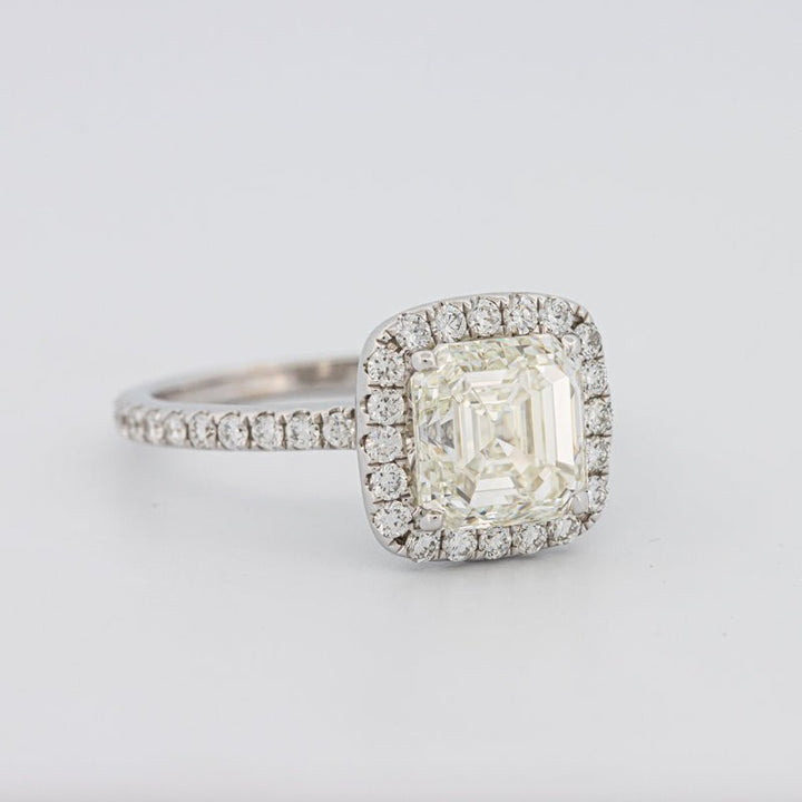 3 CT Square Radiant Halo Solitaire - ZIZOV DIAMONDS