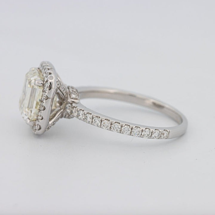 3 CT Square Radiant Halo Solitaire - ZIZOV DIAMONDS