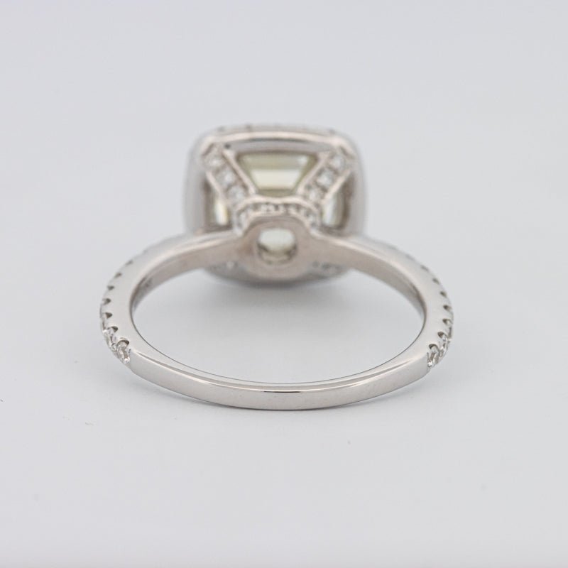 3 CT Square Radiant Halo Solitaire - ZIZOV DIAMONDS