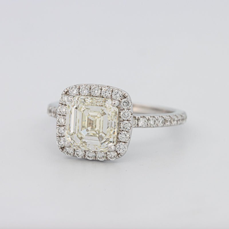 3 CT Square Radiant Halo Solitaire - ZIZOV DIAMONDS