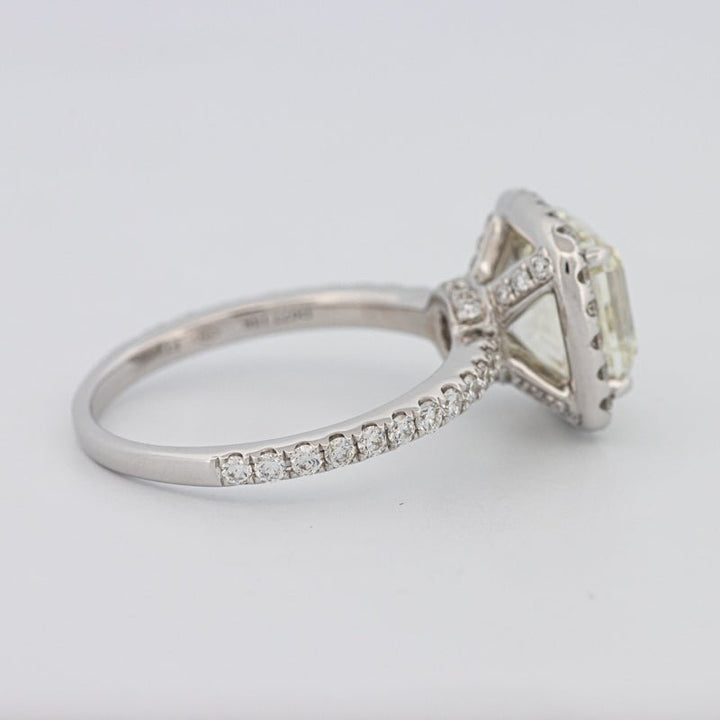 3 CT Square Radiant Halo Solitaire - ZIZOV DIAMONDS