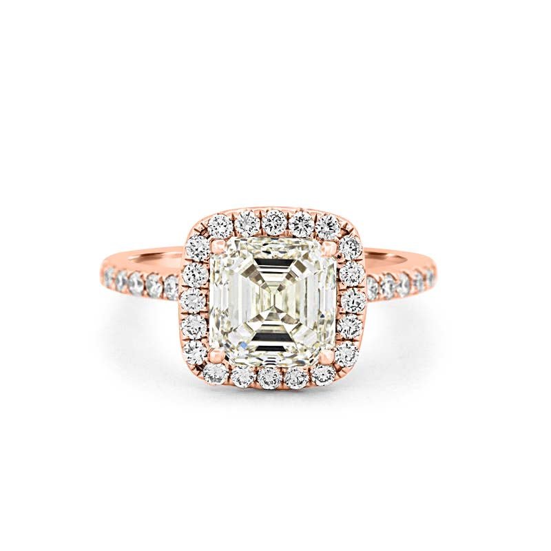 3 CT Square Radiant Halo Solitaire - ZIZOV DIAMONDS