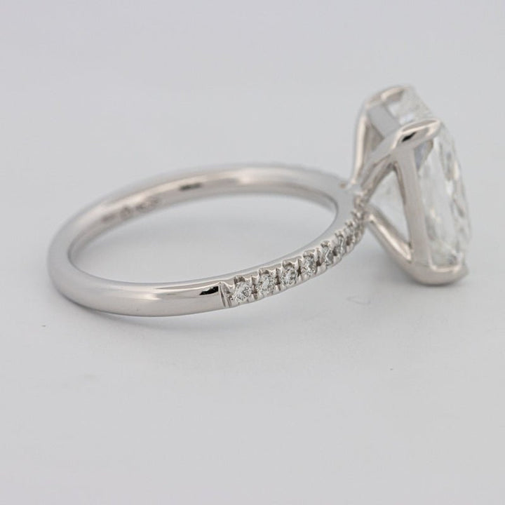 3.50 CT Cushion Cut Pavé Solitaire (LG) - ZIZOV DIAMONDS