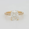 3.50 CT Cushion Cut Pavé Solitaire (LG) - ZIZOV DIAMONDS
