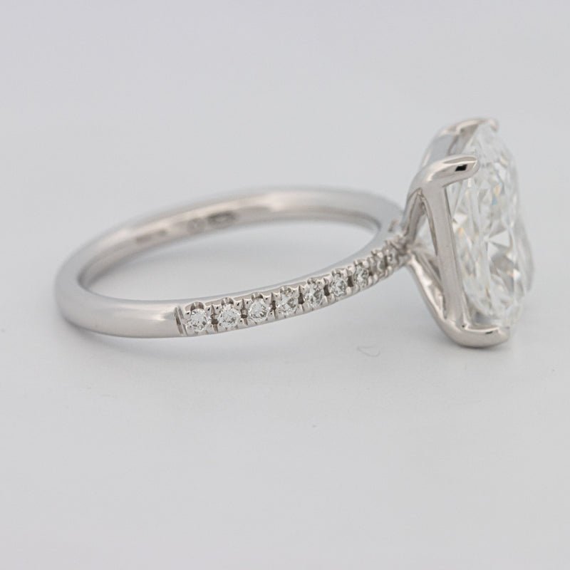 3.50 CT Cushion Cut Pavé Solitaire (LG) - ZIZOV DIAMONDS