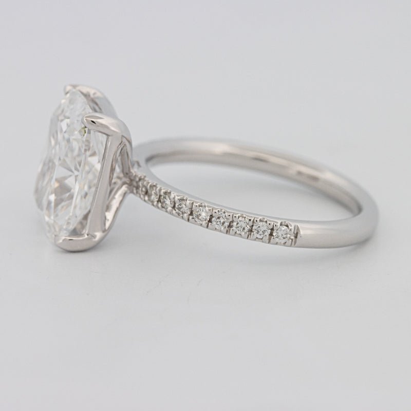 3.50 CT Cushion Cut Pavé Solitaire (LG) - ZIZOV DIAMONDS