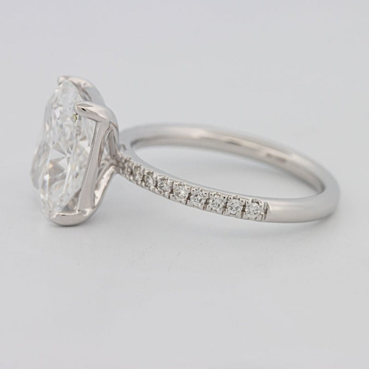 3.50 CT Cushion Cut Pavé Solitaire (LG) - ZIZOV DIAMONDS