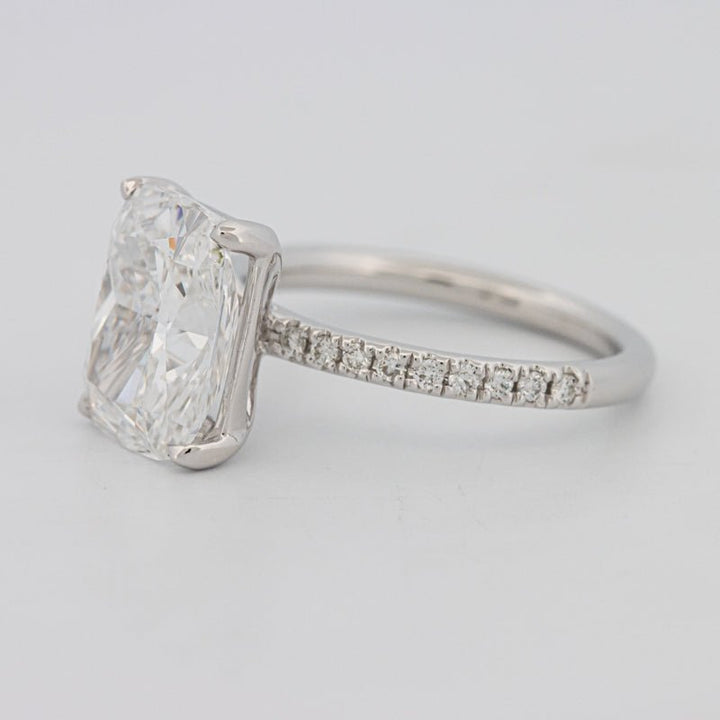 3.50 CT Cushion Cut Pavé Solitaire (LG) - ZIZOV DIAMONDS
