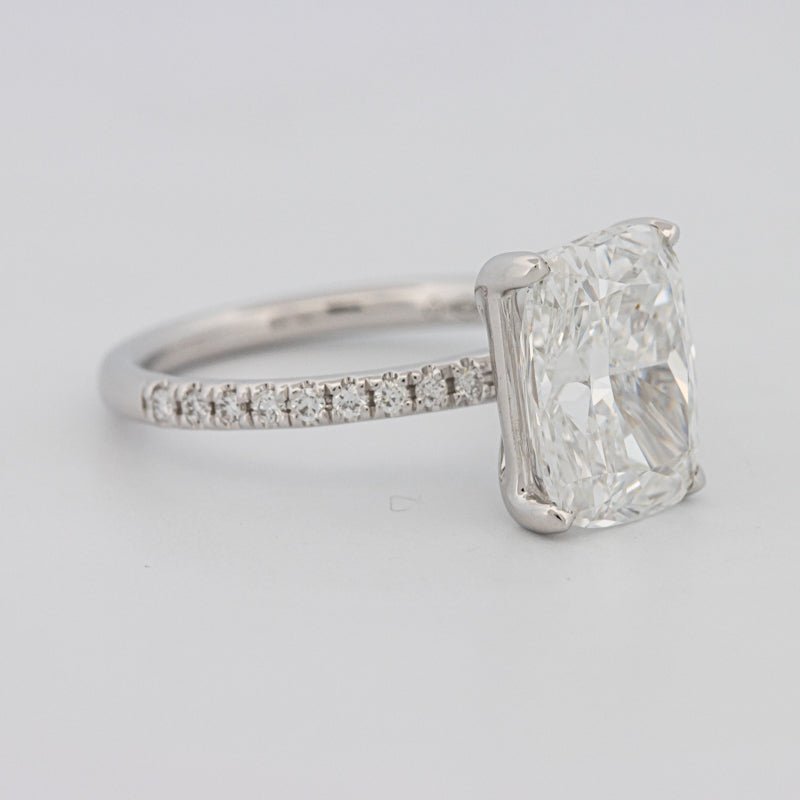 3.50 CT Cushion Cut Pavé Solitaire (LG) - ZIZOV DIAMONDS