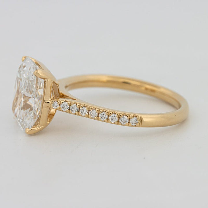 3.50 CT Cushion Cut Pavé Solitaire (LG) - ZIZOV DIAMONDS