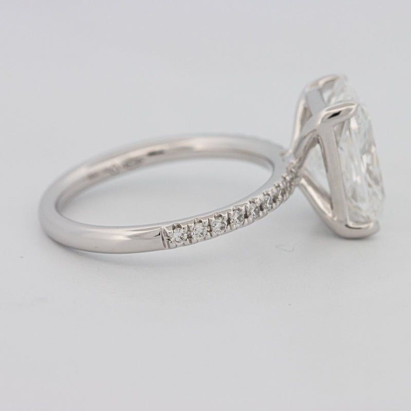 3.50 CT Cushion Cut Pavé Solitaire (LG) - ZIZOV DIAMONDS