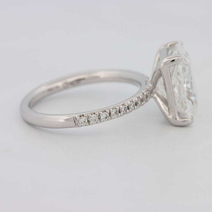3.50 CT Cushion Cut Pavé Solitaire (LG) - ZIZOV DIAMONDS
