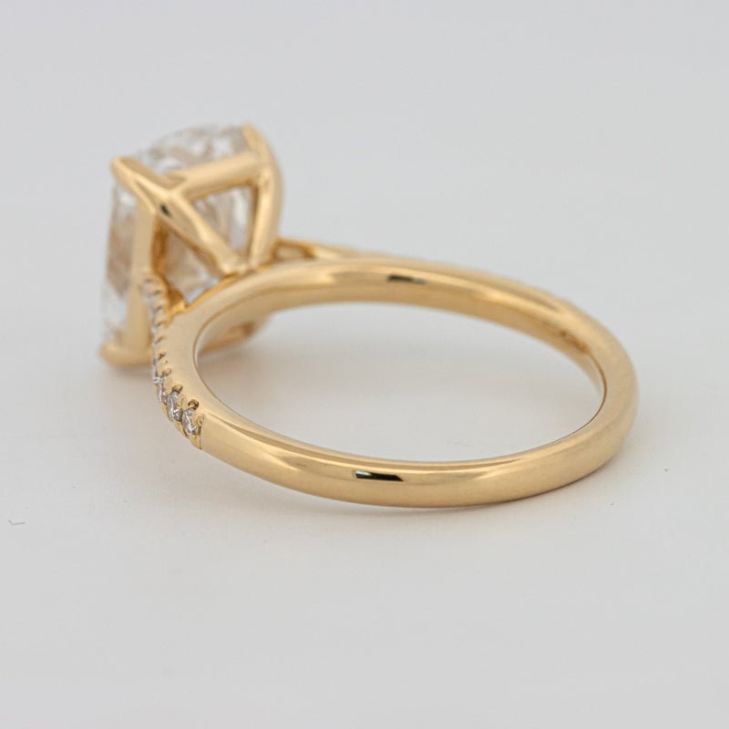 3.50 CT Cushion Cut Pavé Solitaire (LG) - ZIZOV DIAMONDS