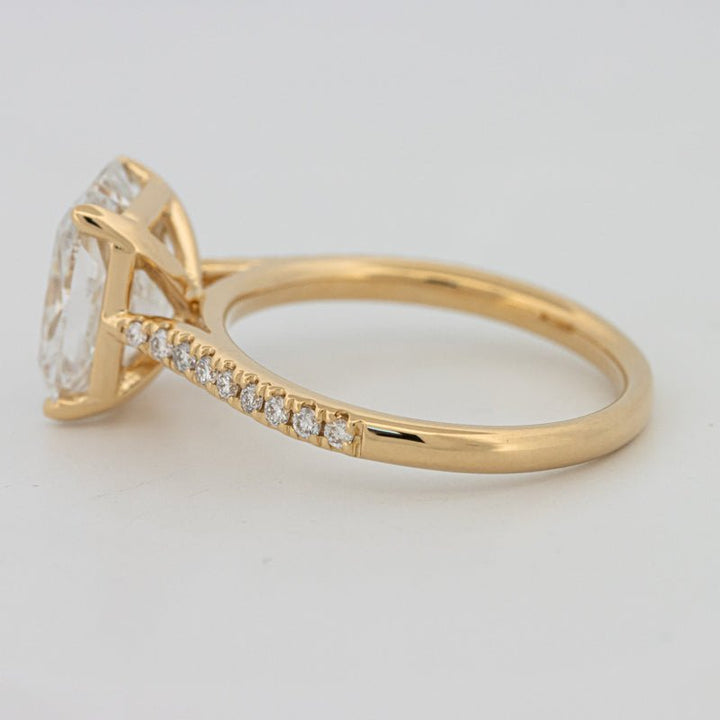 3.50 CT Cushion Cut Pavé Solitaire (LG) - ZIZOV DIAMONDS